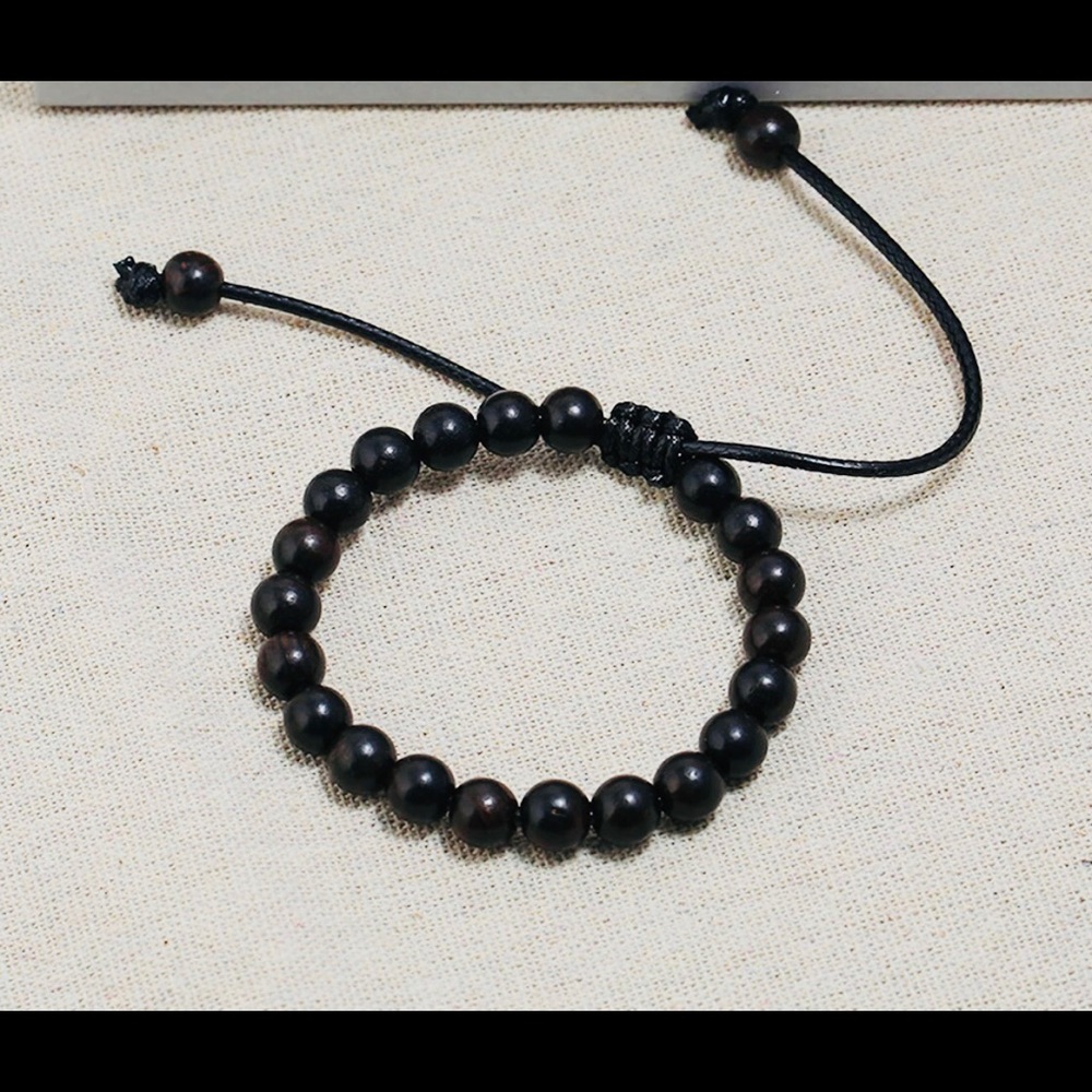 wood beads sandalwood bracelets 3pcs - Picture 4 of 5